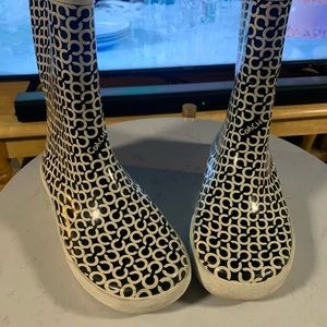 Coach Rain Boots Size 8